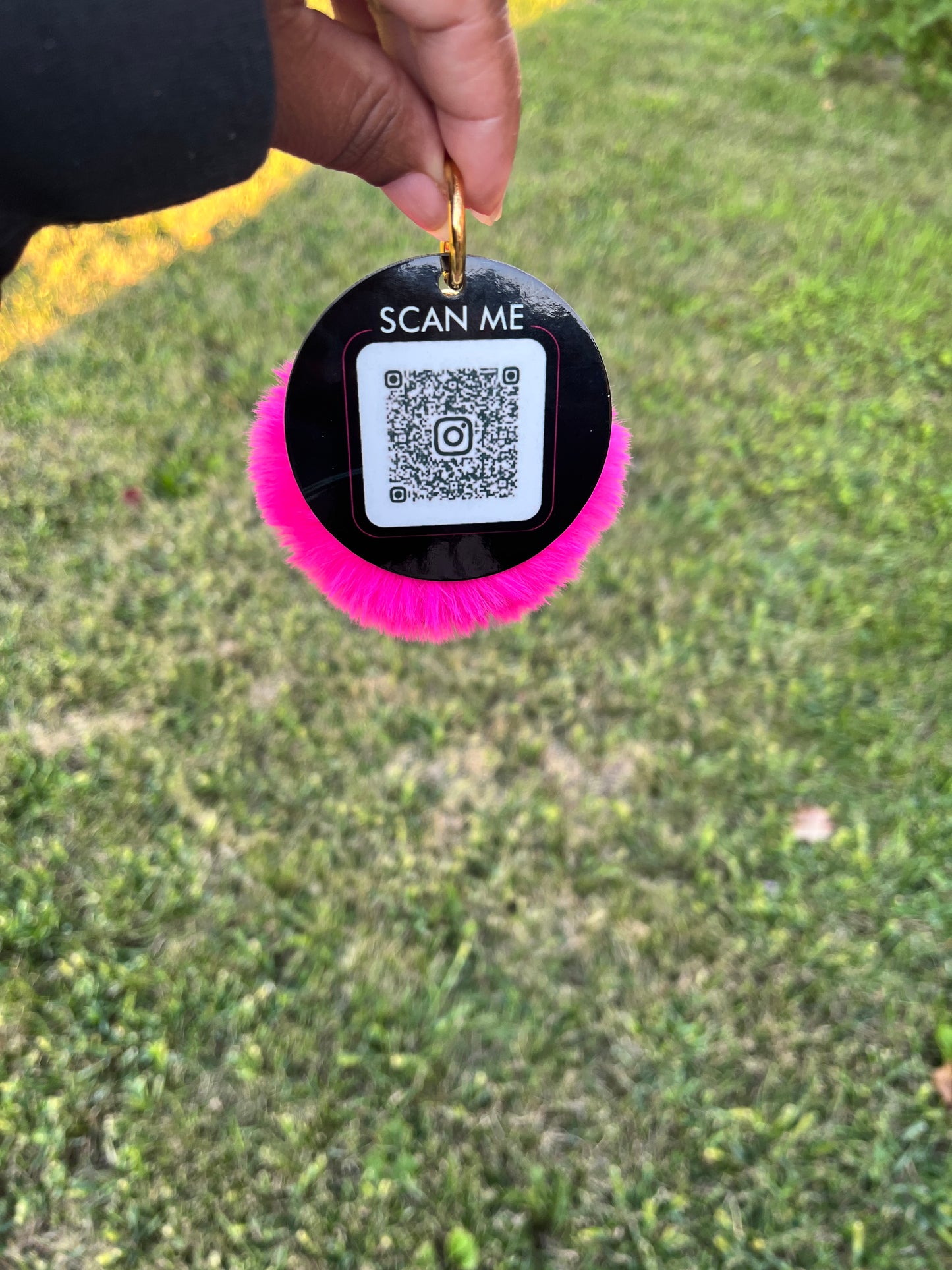 Custom Business Logo Keychain with QR Code | Personalized Promotional Keychain | Small Business Marketing Accessory | Branded Bag Tag | Networking Tool