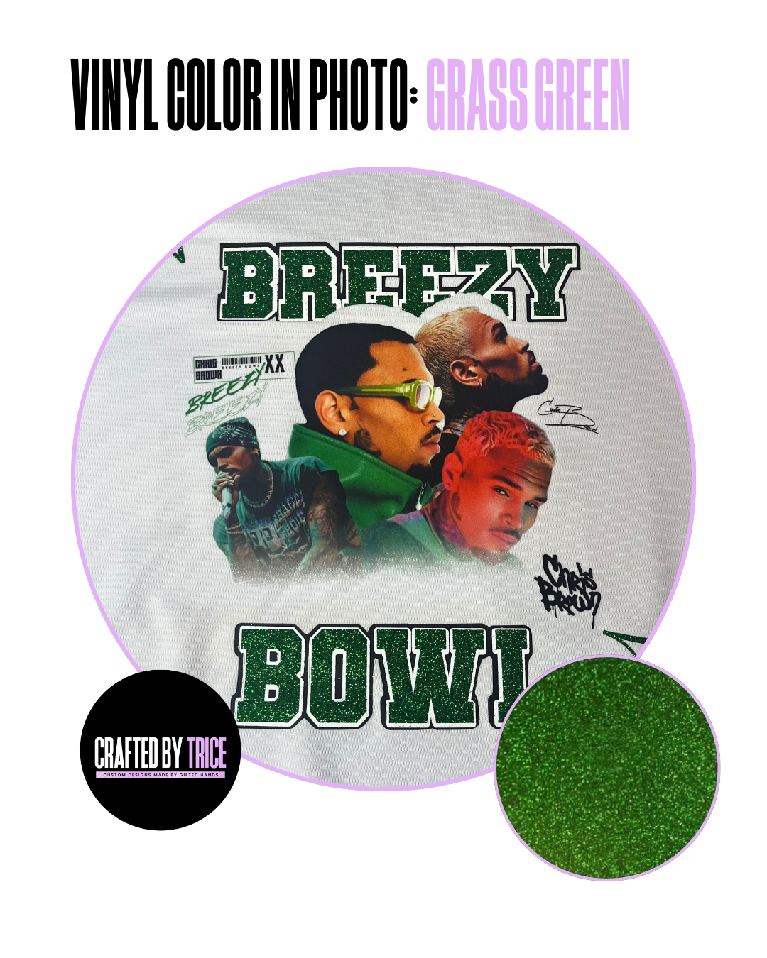 Custom Breezy Bowl Jersey with Glitter Vinyl & DTF Print – Personalized Colors, Front & Back Design