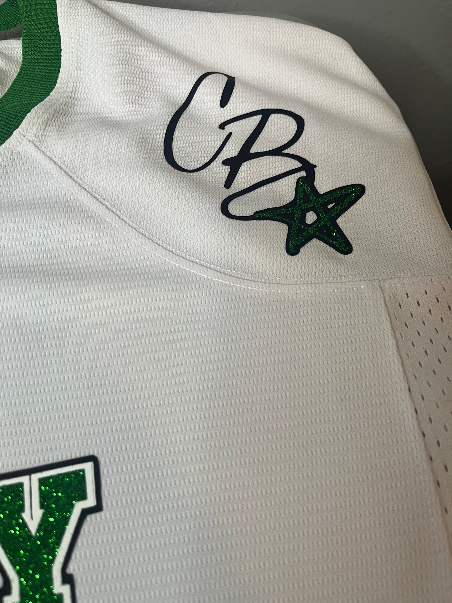 Custom Breezy Bowl Jersey with Glitter Vinyl & DTF Print – Personalized Colors, Front & Back Design