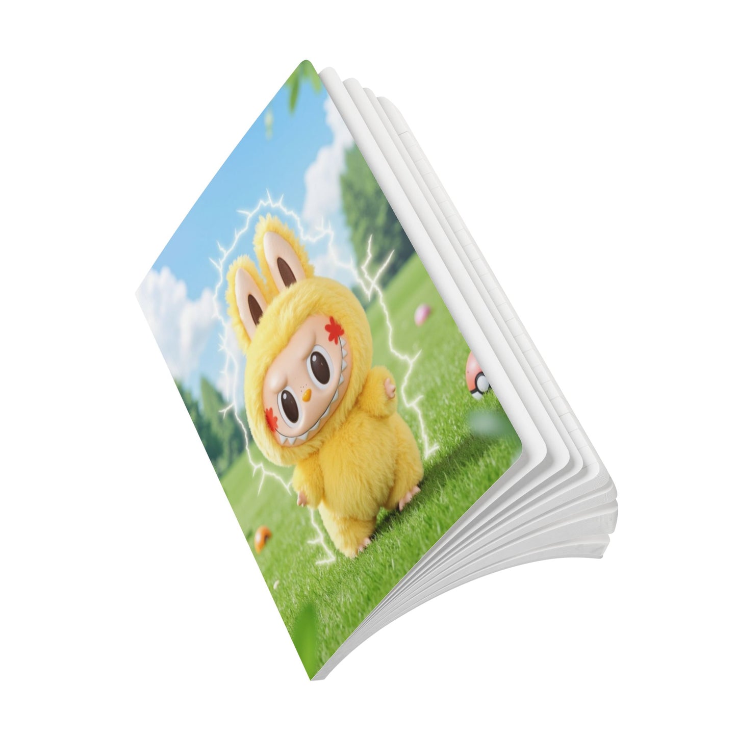 Cute Labubu Softcover Journal , Playful Notebook, Stationery, Gifts for Students, Anime Show Inspired