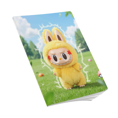 Cute Labubu Softcover Journal , Playful Notebook, Stationery, Gifts for Students, Anime Show Inspired