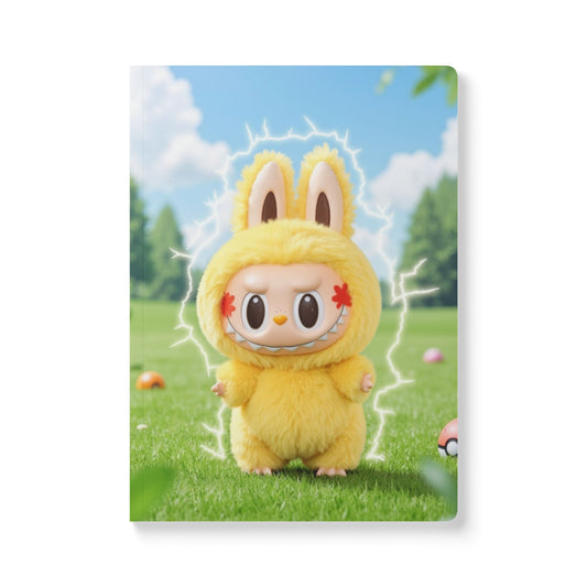Cute Labubu Softcover Journal , Playful Notebook, Stationery, Gifts for Students, Anime Show Inspired