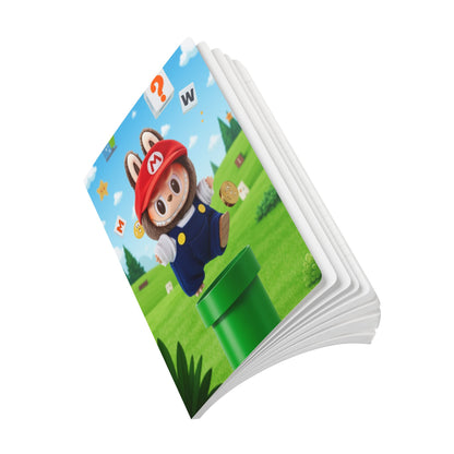 Cute Labubu Softcover Journal , Playful Notebook, Stationery, Gifts for Students, Retro Video Game Inspired