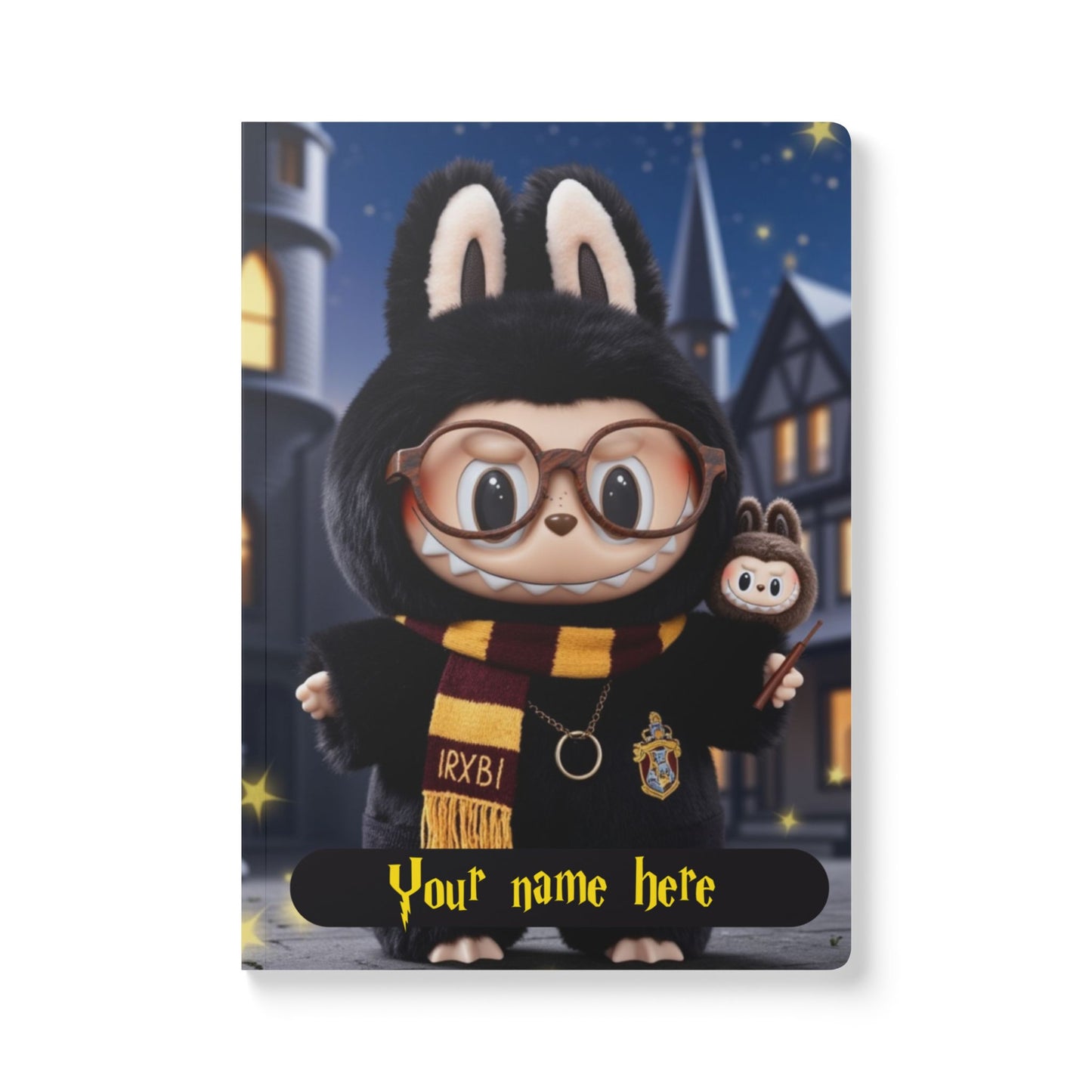 Harry Potter Inspired Labubu Softcover Journal