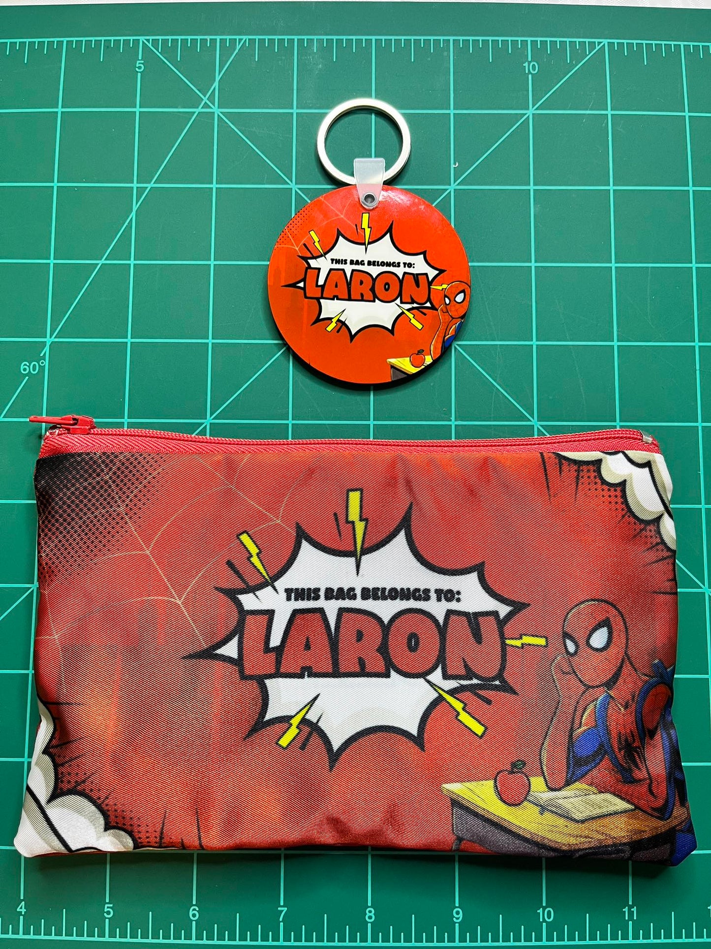 Personalized Bag Tag Keychain | Custom Name Backpack Tag | Kids School Bag Identifier | Travel Luggage Tag | Gift for Kids and Adults
