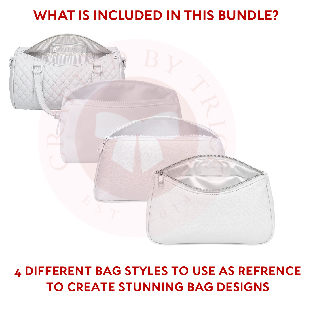 Illusion Bag AI Design Bundle | 4 Bag Templates + 4 Free AI Prompts + Prompt Guide | Instant Download