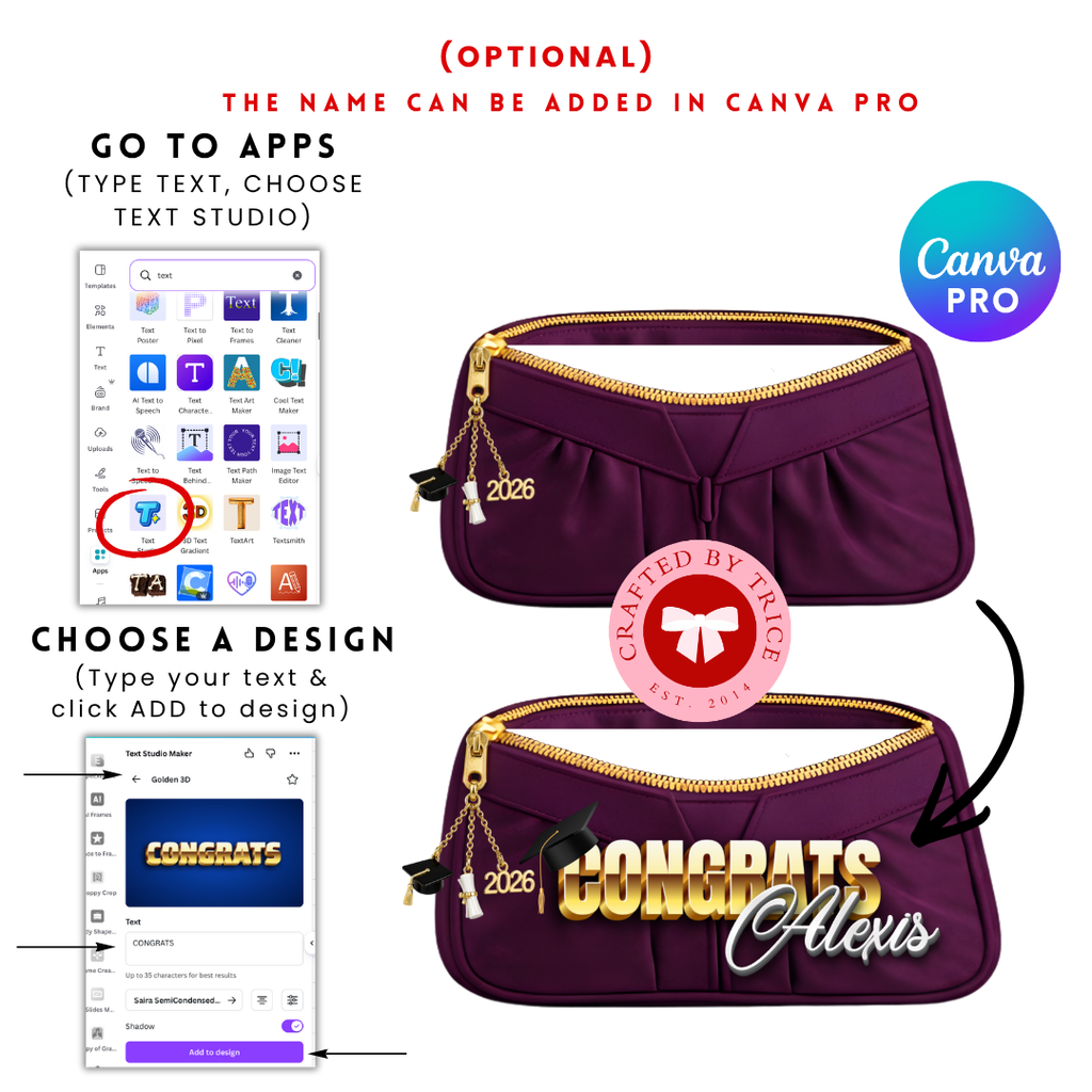 Graduation Illusion Makeup Bag Bundle
