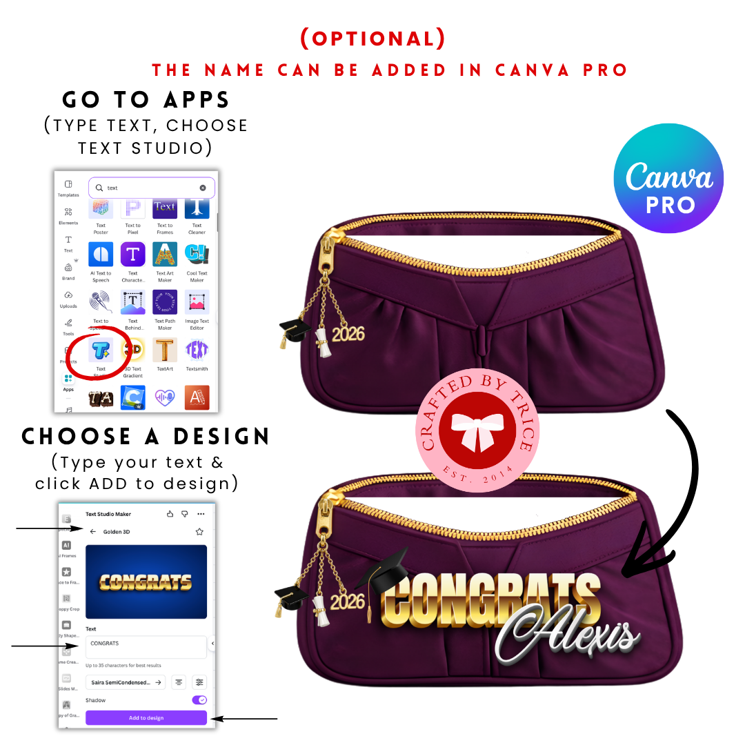 Graduation Illusion Makeup Bag Bundle