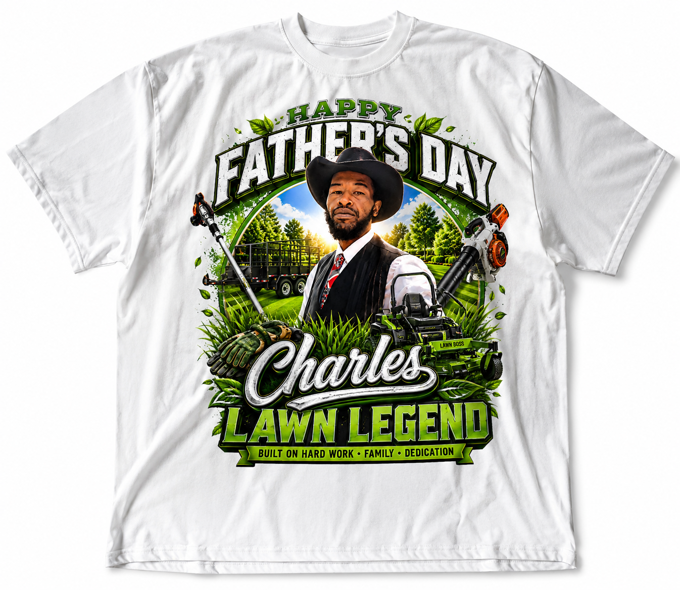 Celebrate Dad in style with a fully customized Father's Day Lawn Legend Bundl