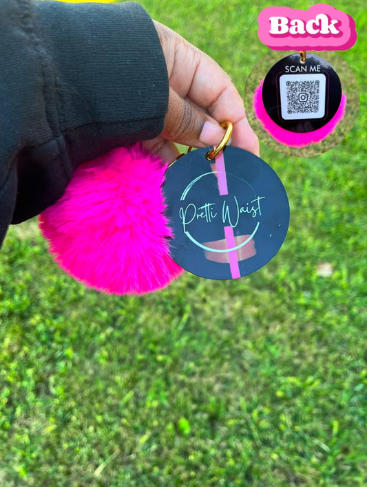 Custom Business Logo Keychain with QR Code | Personalized Promotional Keychain | Small Business Marketing Accessory | Branded Bag Tag | Networking Tool