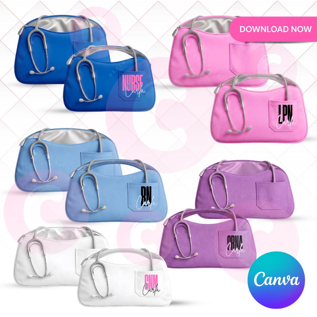 Nurse Illusion Makeup Bag Template Bundle